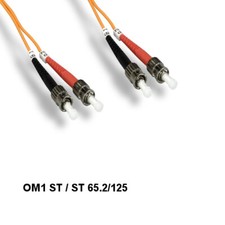 10PCS Kentek 5m OM1 ST to ST Multi-Mode Fiber Optic Cable 62.5/125 Duplex UPC picture