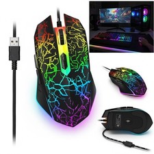 Wired RGB Gaming Mouse USB 4 Buttons Adjustable DPI Ergonomic PC Laptop picture
