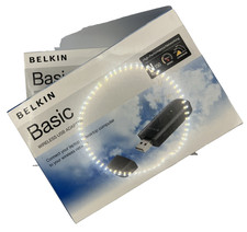 Lot of 2 Belkin Basic Wireless USB Adapter F7D1101 v1 N150 Wi-Fi Dongle NIB picture