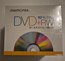 Two Packs Memorex DVD + RW 10 In One PK And 9 In Other  picture