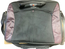 Swiss Gear Laptop Bag SwissGear The Angle Computer Case Wenger Black Maroon pad picture