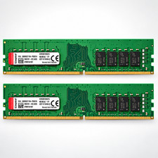 Kingston 32GB 2x16GB DDR4-2666 PC4-21300 CL19 2Rx8 UDIMM KVR26N19D8/16 [TESTED] picture