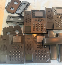 Lot of 4 Polycom VVX 250 Business IP Phone- Corded Desktop - Used picture