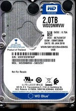 WD20NMVW-59EDZS7 S/N: WXR1E DCM: EBMT2BBB WESTERN DIGITAL 2TB THAILAND JAN 2018 picture