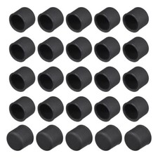 20pcs Plastic RCA Port Anti-Dust Stopper Cap Cover Black picture