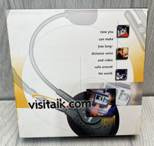 Vintage Labtec Visitalk PC Headset Microphone 3.5mm Jack Retro Voice Talk NOS picture