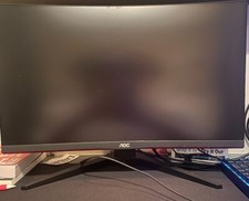 AOC 32 Inch Monitor Curved Frameless Gaming Monitor FHD. Great Condition. picture