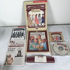 Vtg American Girls Premiere Create & Produce Your Own Plays CD Booklet Tin Box picture