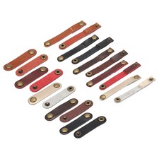 Leather Cable Straps Leather Cable Ties Leather Cord Organizer 5 Color, 20 Pack picture