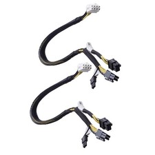 2PCS Power Adapter Splitter Cable For Dell PowerEdge T620 T630 T640 GPU picture