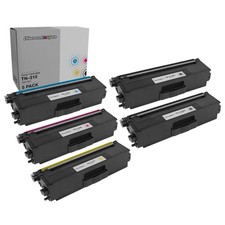 5pk Comp Toner Cartridge for Brother TN315 Black Cyan Magenta Yellow TN-315 picture