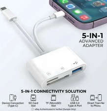 5-in-1 Memory Card Reader for iPhone iPad USB 3.0 OTG Adapter for SD/TF picture