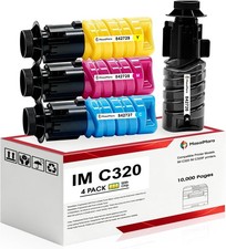 Compatible w/ Ricoh IM C320 IM C320F 842726-29 Toner Set 4-Pack BK/C/M/Y 16K picture