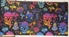 Skull And Mushroom Black Light Glow Gaming Mat Computer 31