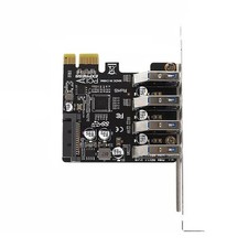 4-Ports PCIe USB 3.0 HUB Adapter Expansion Card 5Gbps VL805 PCI-E X1 for Desktop picture