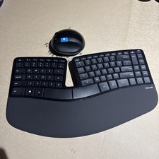 Microsoft Sculpt Ergonomic Wireless Desktop Keyboard And Mouse WITH USB Dongle picture