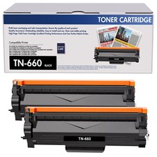 2 Pcs Toner Cartridge TN660 High Yield Fit For Brother MFC-L2680W DCP-L2540DW picture