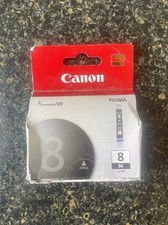Genuine Canon Pixma 8 BK CLI-8B Black ChromaLife 100 Ink Cartridge Sealed picture
