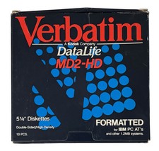 Lot Of 2 Verbatim DataLife Colors MD2-D 5 1/4” Diskettes 10 Pack picture