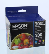 EPSON 200XL 200 Ink Cartridge Combo Pack CMY Black Expression NEW Sealed 10/25 picture
