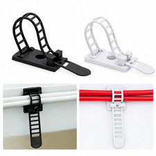 Adjustable Cable Organizer Wire Winder Clip Earphone Mouse Keyboard Cord Holder picture