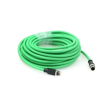 Ethernet M12 4 Pin D-Coding RJ45 CAT5e Cable for PC PLC Profinet Network PoE ... picture