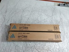 New Lot of 2 Ricoh 842122 MP C305 Cyan Print Cartridge Sealed picture