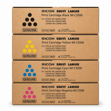 Ricoh IM C3000 IM C3500 Toner Set CMYK 4-Pack  Genuine OEM- New Sealed picture