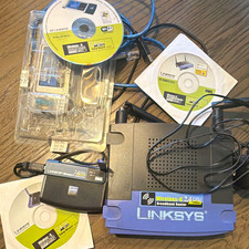 Linksys Wireless-G 2.4GHz 54 Mbps Wi-Fi 802.11g Router w/ Antenna CD picture