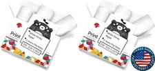 Papel adhesivo blanco para impresora M02X/T02 2 años adhesivo negro sobre blanco picture