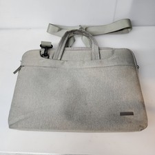 LACDO 13 x 10 Inch Laptop Sleeve Case Heather Grey Zipper Closure Shoulder Strap picture