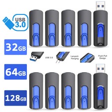 USB 3.0 5/10/100 32GB 64GB 128G 256G USB Flash Drive High Speed Wholesale Blue picture
