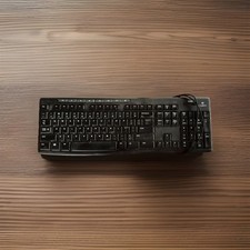 Logitech Media K200 Black Ergonomic Keyboard Used Read picture