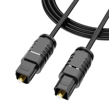 6ft Digital Optical Audio Cable SPDIF Toslink for TV PS4 to Soundbar 6ft picture