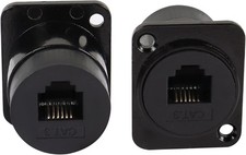 RJ11 RJ12 6P6C Panel Mount Feedthrough Connector, XLR D-Type Phone Jack picture