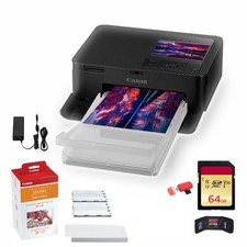 Canon SELPHY CP1500 Photo Printer Black RP-108 Ink Paper Bundle picture