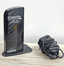 Plugable UD-3900 USB 3.0 Docking Station DVI HDMI RJ-45 Ethernet AC-Powered picture