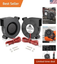 5015 Blower Fan 24V 50mm x 15mm 2Pin Dual Ball Bearing 2-Pack picture