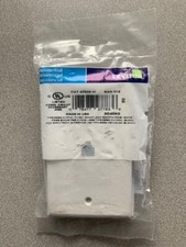 Leviton 40249-W Standard Telephone Wall Jack, 6P4C, Screw Terminals, Wht picture
