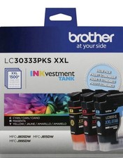 New, Brother Genuine LC30333PKS Super High-yield 3-Pack Color INKvestment Tank picture