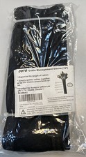 Joto Flexible Cable Sleeve Wrap Cover, Black - (Pack of 4) picture