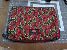 Betsey Johnson Cherry Print Laptop Sleeve Case Padded 13