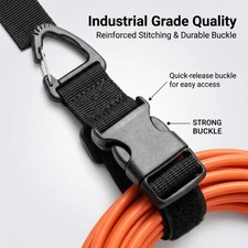 4-Pack Adjustable Garden Hose Ties Heavy Duty Extension Cord Organizer Straps picture