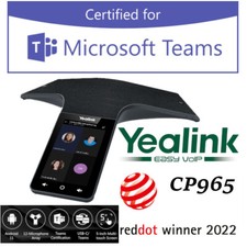 Yealink CP965 Conference Phone for Microsoft Teams Touch Screen 12 Mic Android picture