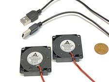 2 X USB PLUG 40mm 5v fan Brushless Exhaust Centrifugal Blower 4010s Gdstime C35 picture