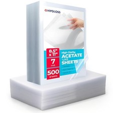 Acetate Paper Sheets 8.5 x 11 Inch Clear Transparency 500 Pack picture