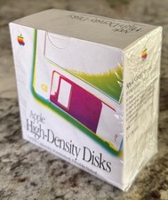 Apple Computer High-Density 3.5” Double-Sided Disks Sealed HD 10 Pack Unopened picture