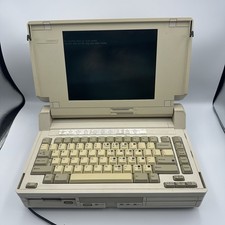 Vintage Compaq SLT 386s/20 Portable Laptop 386 DOS PC Powers On Retro Computer picture