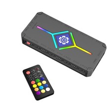 9 Port ARGB PWM Controller Hub Plug Play Remote Control Fan Speed & Color picture