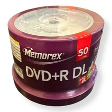 Memorex Dual Layer DVD+R DL 50-Pack 8X, 8.5GB, 240 Minutes Double Capacity NEW picture